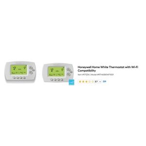 Honeywell Home White Thermostat with Wi-Fi Compatibility RTH6580WF1001